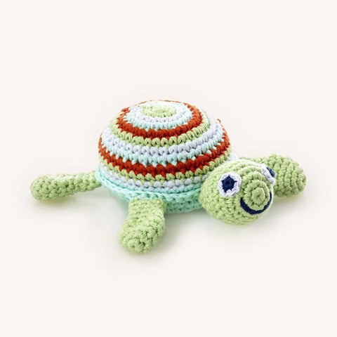 Knit Rattle | Green Sea Turtle
