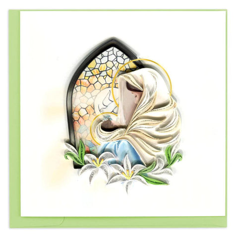 Mary & Baby Jesus Quilling Card