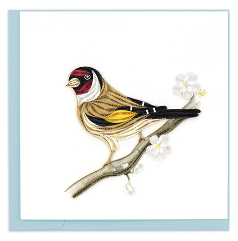 European Goldfinch Quilling Card