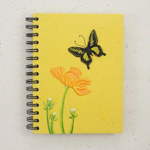 Eco-Friendly Notebook | Large | Butterfly Yellow