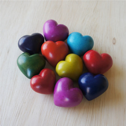 Soapstone Heart | Plain Colorful