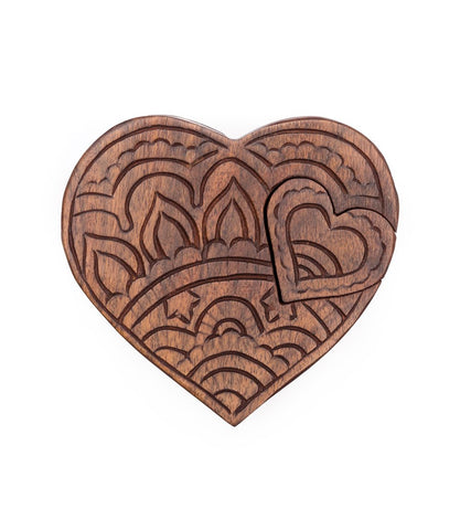 Wooden Puzzle Box | Heart